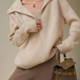 Lucia gebreide damestrui – warme en zachte trui met comfortabele pasvorm, ideaal voor casual winterlooks en stijlvolle laagjes.