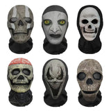 Halloween Ghost Face & skelet masker – volledig gezichtsmasker van ademend materiaal, geschikt voor Halloween, cosplay en verkleedfeesten, lichtgewicht en comfortabel.