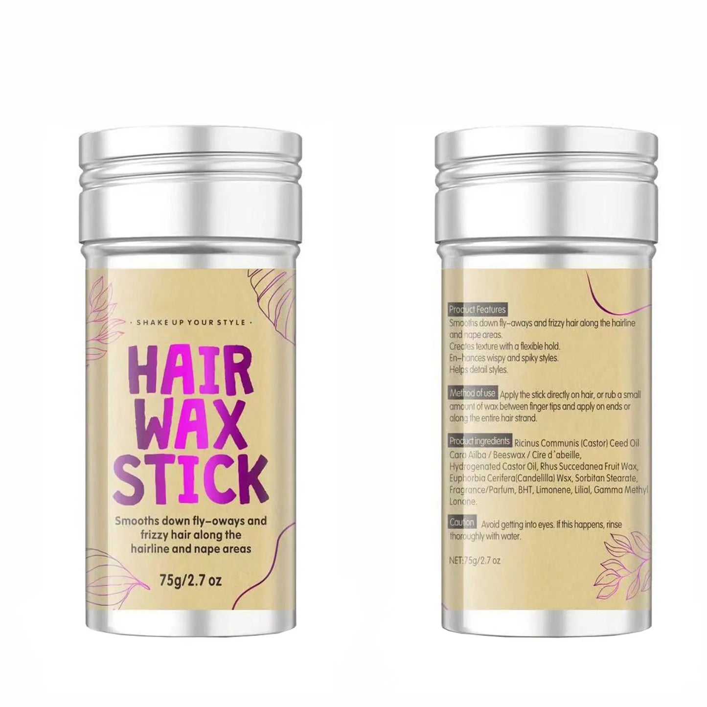Waxstick – gladmakende gel en ontklittende crème voor een zijdezachte afwerking, ideaal voor het soepel maken van het haar en het verwijderen van klitten.