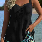 Dames Tanktop met Spaghettibandjes en Strikdetail