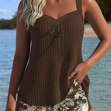 Dames Tanktop met Spaghettibandjes en Strikdetail