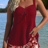 Dames Tanktop met Spaghettibandjes en Strikdetail