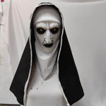 Halloween horror nonnenmasker – eng volledig gezichtsmasker van lichtgewicht materiaal, ideaal voor Halloween, horrorparty’s en verkleedfeesten.