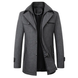 Michael lange trenchcoat voor heren – tijdloos design met elegante snit, waterafstotend materiaal en comfortabele pasvorm voor elke gelegenheid.