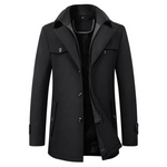 Michael lange trenchcoat voor heren – tijdloos design met elegante snit, waterafstotend materiaal en comfortabele pasvorm voor elke gelegenheid.