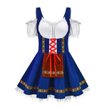 Trendy Oktoberfest dirndl-jurk voor dames – moderne Beierse jurk met elegante pasvorm, stijlvolle details en hoogwaardige stof, perfect voor bierfeesten en thema-evenementen.