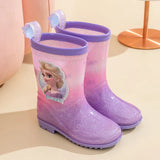 SparklePrincess waterdichte meisjes regenlaarzen met antislipzool – comfortabele en veilige laarzen voor natte dagen en actieve buitenspeelmomenten.