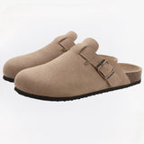 CityStride suède sandalen voor dames – comfortabele en stijlvolle zomersandalen met zachte voetbedden, perfect voor dagelijks gebruik en warme dagen.
