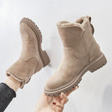 Serena suède bontlaarzen voor dames – warme en stijlvolle laarzen met zachte voering, duurzame zool en tijdloos design voor winterse looks.