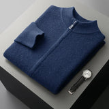 Heren spencer van 100% kasjmier, regular fit