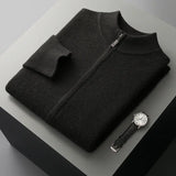 Heren spencer van 100% kasjmier, regular fit