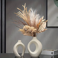 Keramische design vaas set – moderne en stijlvolle decoratie voor bloemen, droogbloemen en pluimen, perfect voor elk interieur.