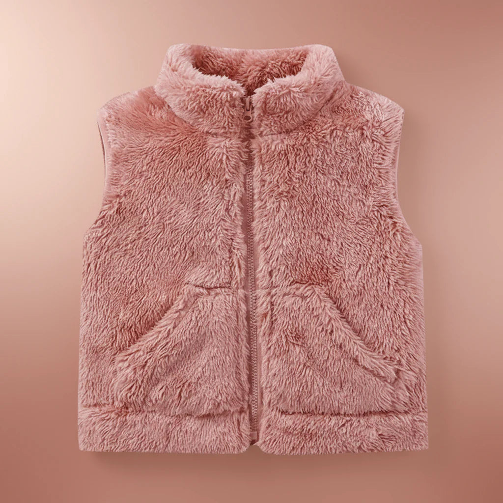 LittleComfy kinder vest met verdikte fleecevoering – warme, zachte stof, comfortabele pasvorm en perfect voor knusse en actieve dagen.