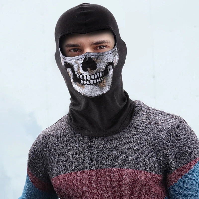 Halloween spookmasker – enge Ghost Face voor volwassenen en tieners, volledig gezichtsmasker van lichtgewicht materiaal, perfect voor Halloween, verkleedfeesten en cosplay.