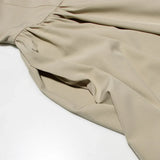 Straploze Midi Jurk met Geplooide Rok