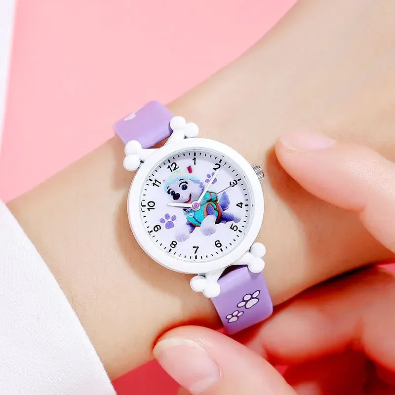 Paw Patrol kinderhorloge met wijzers – kleurrijk en stevig horloge met favoriete helden, ideaal om kloklezen te leren voor jonge kinderen.