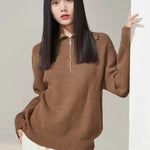 Lucia gebreide damestrui – warme en zachte trui met comfortabele pasvorm, ideaal voor casual winterlooks en stijlvolle laagjes.
