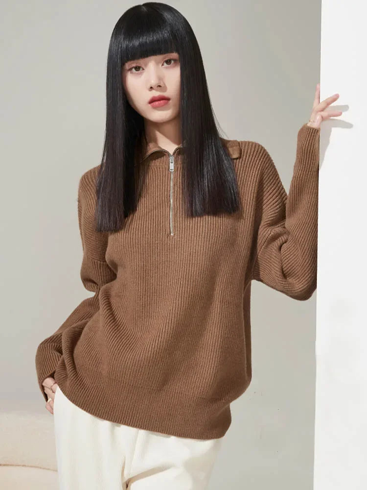 Lucia gebreide damestrui – warme en zachte trui met comfortabele pasvorm, ideaal voor casual winterlooks en stijlvolle laagjes.