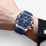 AeroFit sporthorloge voor heren – modern en waterbestendig design met fitness-tracker, hartslagmeter en comfortabele siliconen band voor actieve mannen.