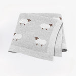 LittleSheep warme gebreide deken voor kleintjes – zachte, comfortabele en knusse deken voor veilig en cozy gebruik thuis of onderweg.