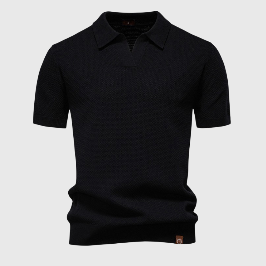 Mika luchtige zomerpolo voor heren – ademende piqué stof met moderne pasvorm en tijdloze look voor warme dagen