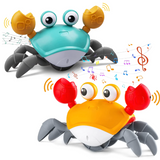 BabyCrab interactieve wandelende krab – kleurrijk kinderspeelgoed dat beweegt en geluid maakt, stimuleert motoriek, nieuwsgierigheid en interactief spel.