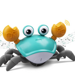 BabyCrab interactieve wandelende krab – kleurrijk kinderspeelgoed dat beweegt en geluid maakt, stimuleert motoriek, nieuwsgierigheid en interactief spel.