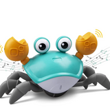BabyCrab interactieve wandelende krab – kleurrijk kinderspeelgoed dat beweegt en geluid maakt, stimuleert motoriek, nieuwsgierigheid en interactief spel.