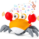 BabyCrab interactieve wandelende krab – kleurrijk kinderspeelgoed dat beweegt en geluid maakt, stimuleert motoriek, nieuwsgierigheid en interactief spel.