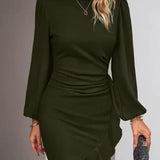 Elegante Mini Jurk met Lange Mouwen