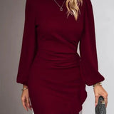 Elegante Mini Jurk met Lange Mouwen