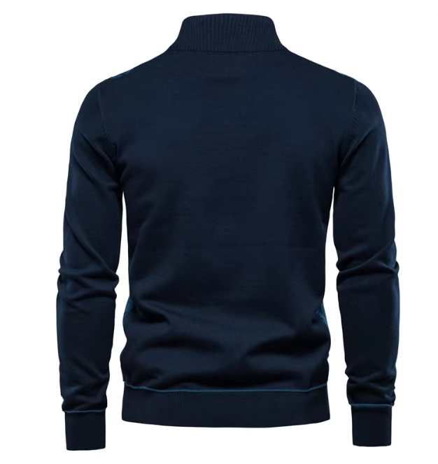 Stijlvolle half-zip herentrui – voor ultiem comfort en een klassevolle uitstraling. Ideaal voor een verfijnde look in zowel casual als formele setting.