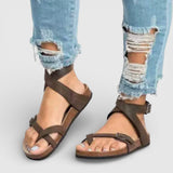 Dames Sandalen met Kruisbanden en Enkelband