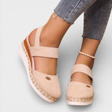 Dames Espadrille Sandalen met Gesloten Neus