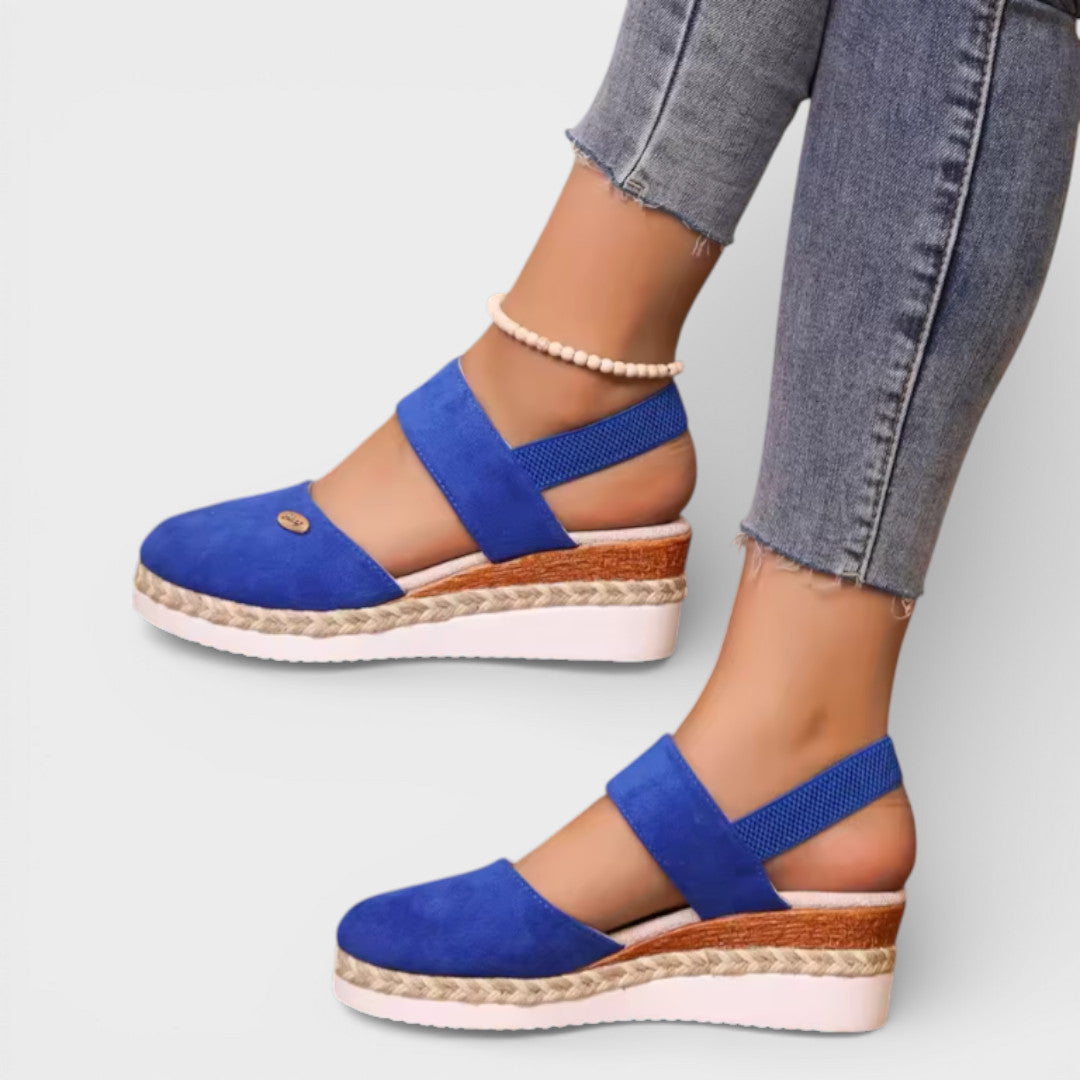 Dames Espadrille Sandalen met Gesloten Neus