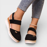 Dames Espadrille Sandalen met Gesloten Neus