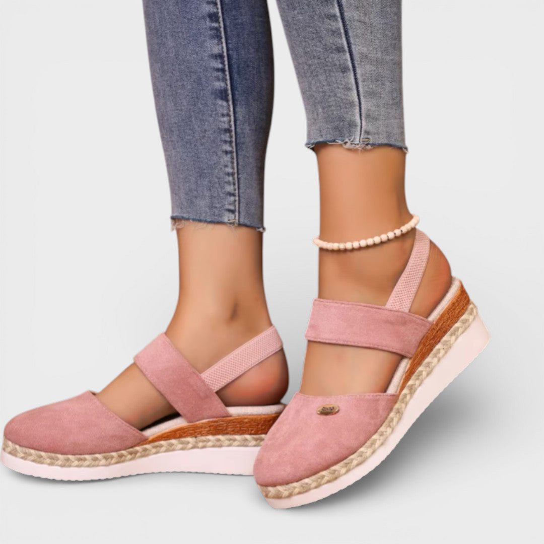 Dames Espadrille Sandalen met Gesloten Neus