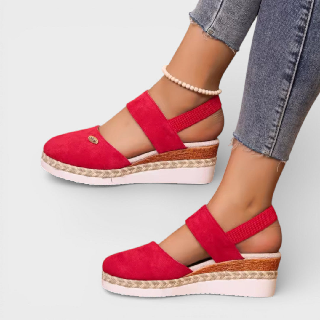 Dames Espadrille Sandalen met Gesloten Neus