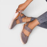 Dames Espadrille Sandalen met Gesloten Neus