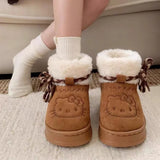 SnowKitty kawaii warme winterlaarzen voor meisjes – zachte, comfortabele en waterbestendige laarzen met schattig ontwerp voor koude winterdagen.