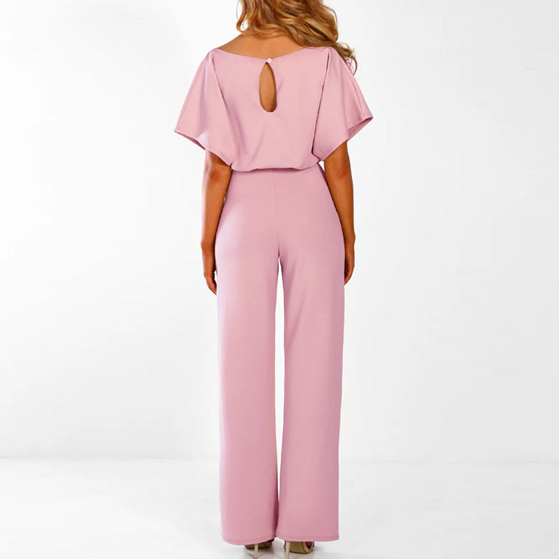 Isabella stijlvolle dames jumpsuit in diverse kleuren – zachte stof, elegante pasvorm en modieuze look voor speciale gelegenheden.