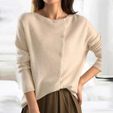 Zachte Gebreide Cardigan met Knopen en V-Hals