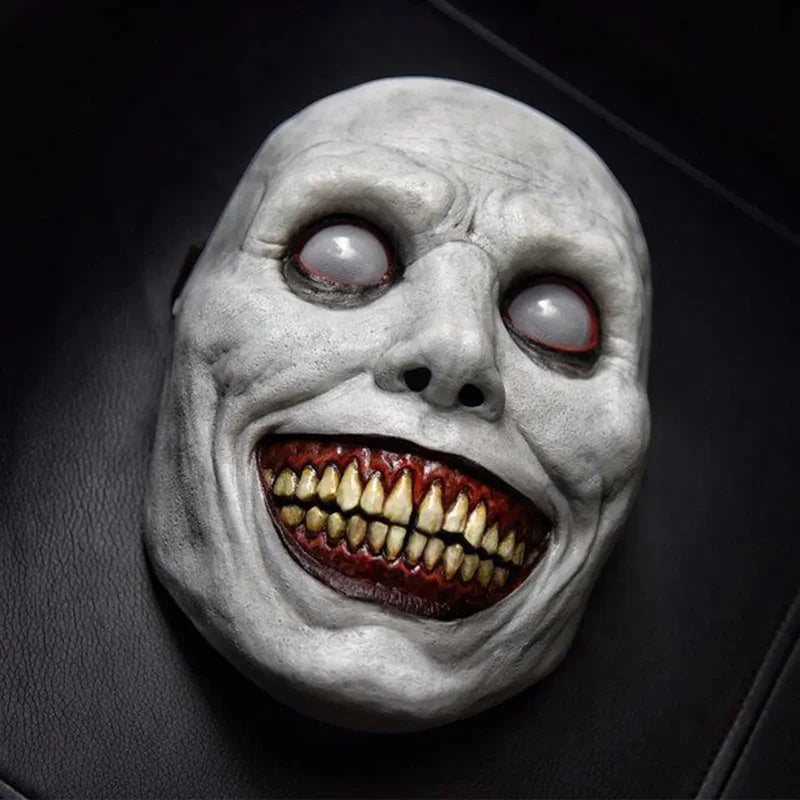 Halloween spookmasker – enge Ghost Face voor volwassenen en tieners, volledig gezichtsmasker van lichtgewicht materiaal, perfect voor Halloween, verkleedfeesten en cosplay.