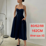 Straploze Midi Jurk met Geplooide Rok