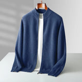 Heren spencer van 100% kasjmier, regular fit