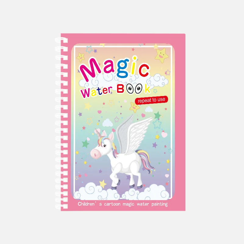 Magisch watertekenboek – herbruikbaar Montessori kleurboek voor eindeloos tekenplezier. Ideaal voor de creatieve ontwikkeling van je kind, zonder rommel.