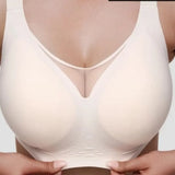 Dames Push-up BH – Draadloze ondersteuning en comfort, ontworpen voor volledige dekking en optimale lift voor grotere borsten. Perfect voor dagelijks gebruik en extra steun zonder concessies te doen aan stijl.








