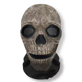 Halloween Ghost Face & skelet masker – volledig gezichtsmasker van ademend materiaal, geschikt voor Halloween, cosplay en verkleedfeesten, lichtgewicht en comfortabel.