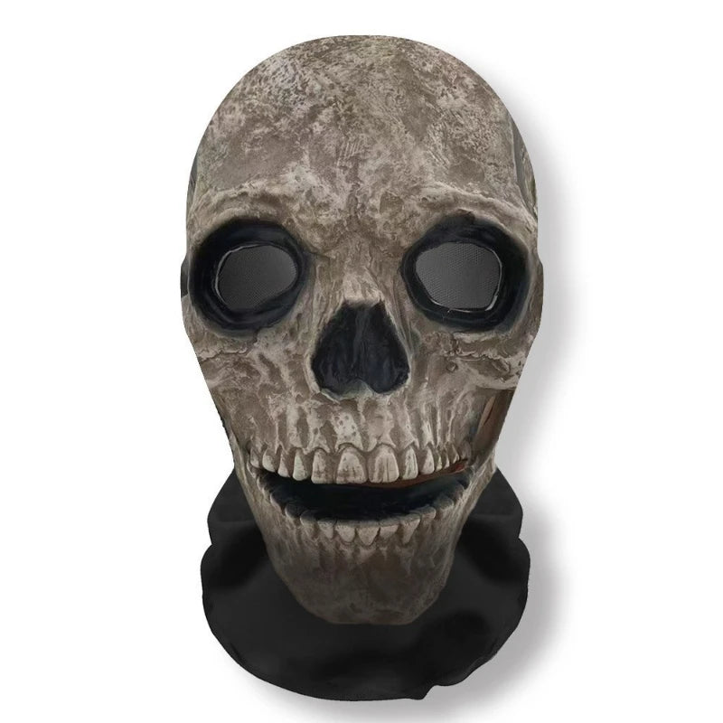 Halloween Ghost Face & skelet masker – volledig gezichtsmasker van ademend materiaal, geschikt voor Halloween, cosplay en verkleedfeesten, lichtgewicht en comfortabel.