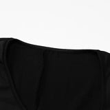 One-Shoulder Maxi Jurk met Lange Mouwen